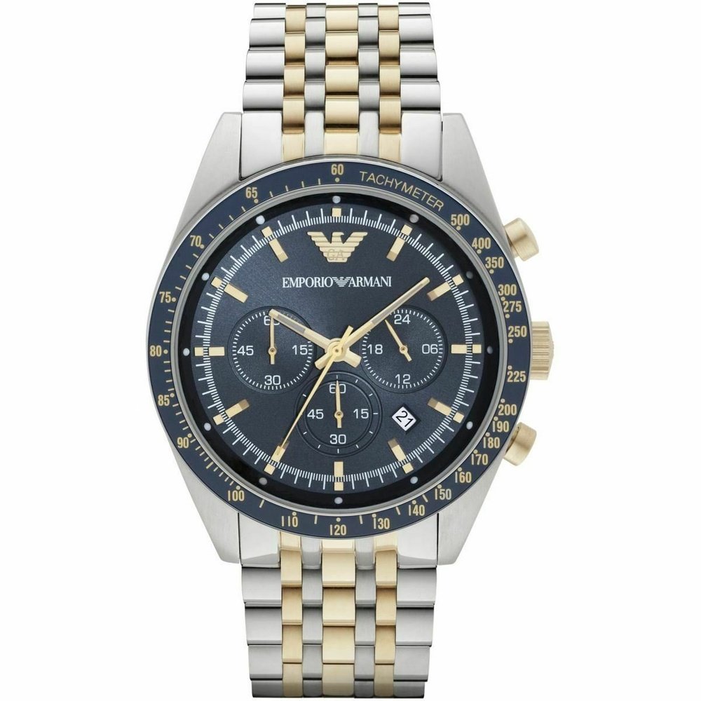 Emporio Armani AR6088 Chronograph Two Tone Stainless Steel Men’s Watch