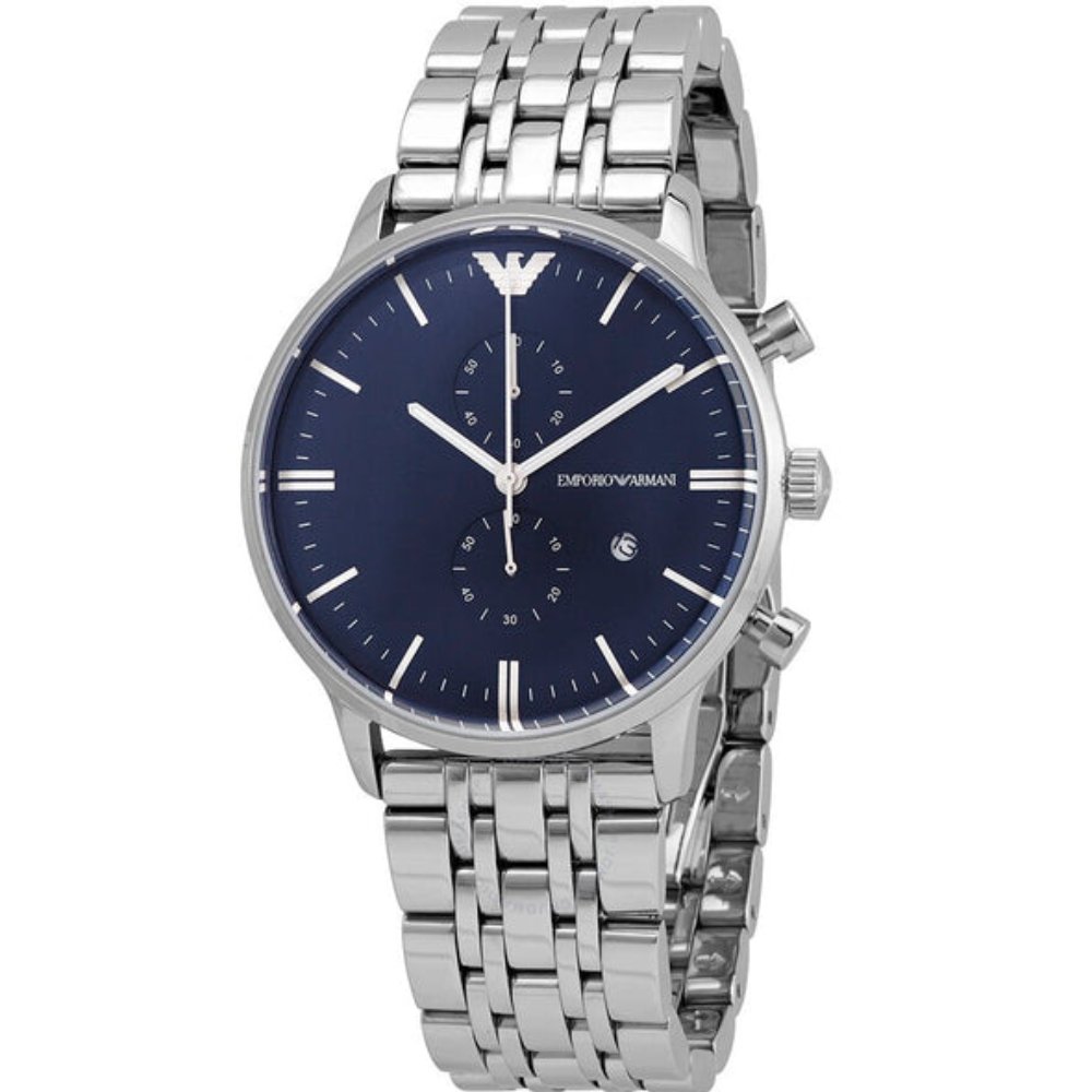 Emporio Armani AR80013 Blue Dial Chronograph Men’s Watch