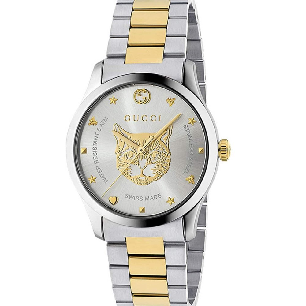 Gucci YA1264074 G-Timeless Two-Tone Unisex Watch