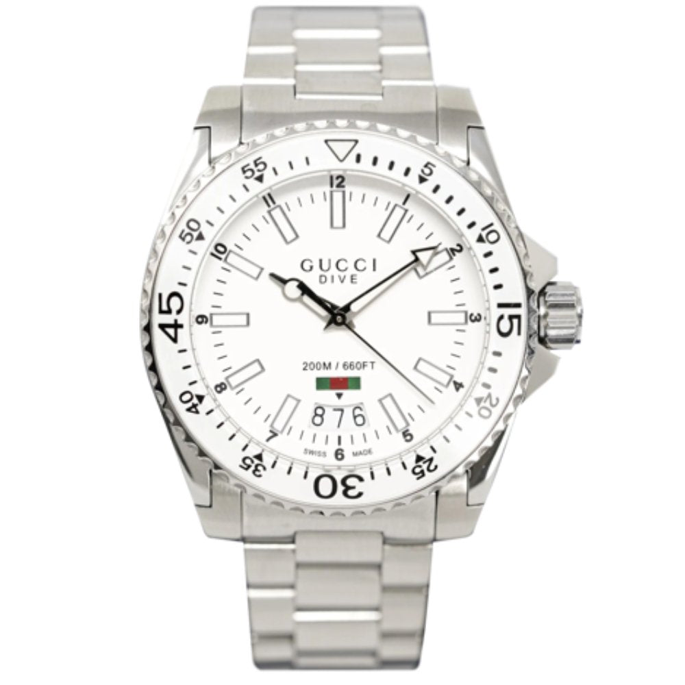 Gucci YA136302A Dive Stainless Steel 45mm Men’s Watch