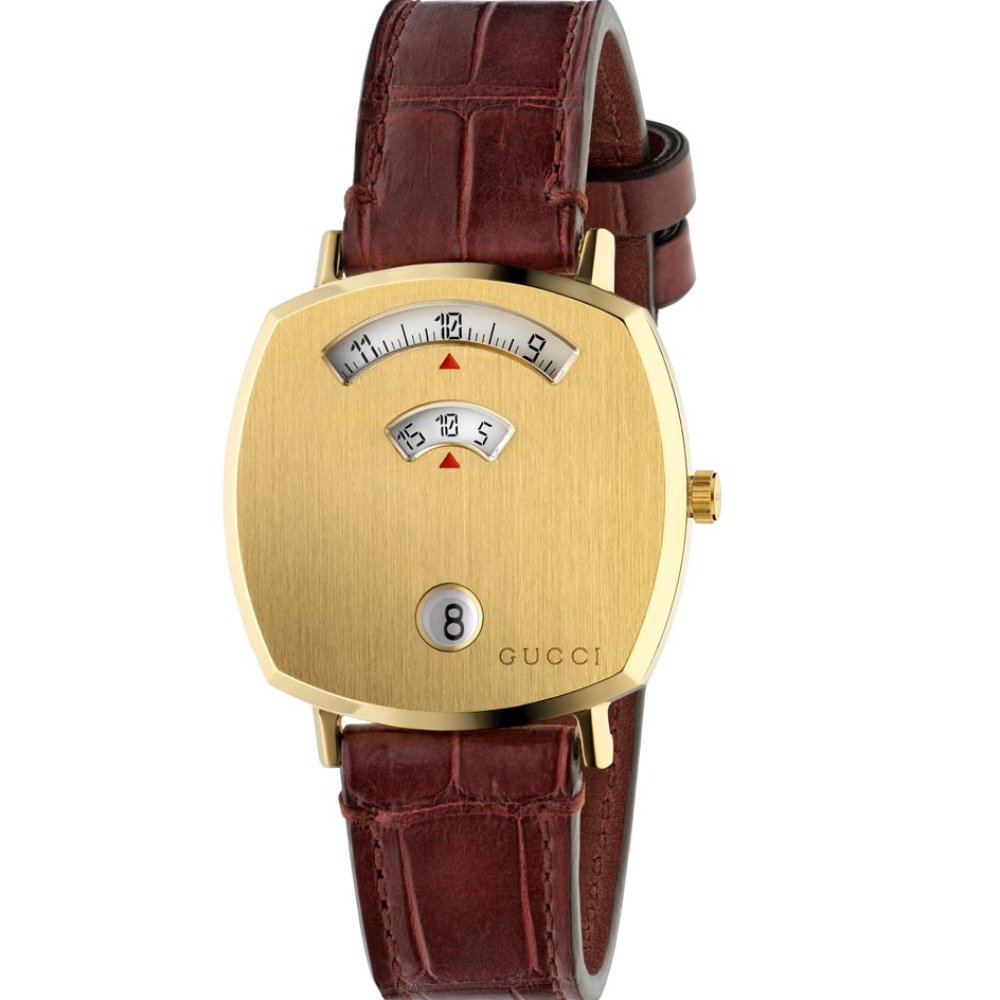 Gucci YA157405 GRIP Gold Unisex Watch