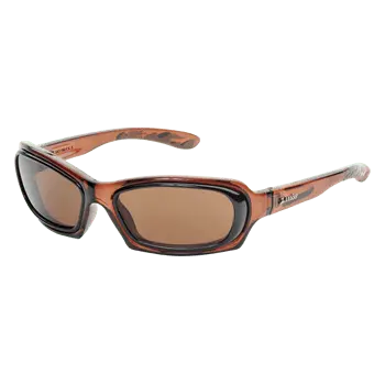 Hilco Leader Elite Sunglasses – Dark Brown frame /Brown lenses Sports Package (with case and strap)