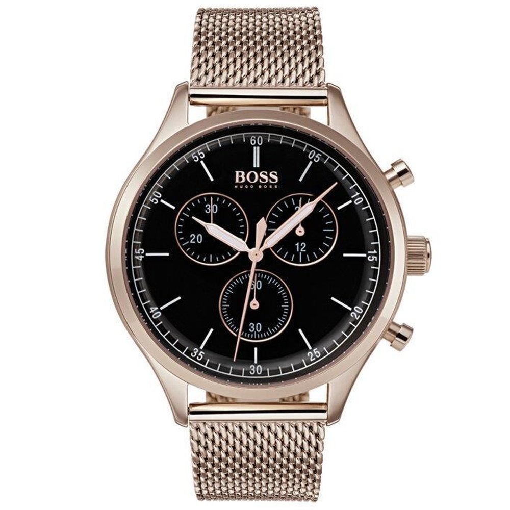 Hugo Boss 1513548 Rose-Tone Steel Chronograph Men’s Watch