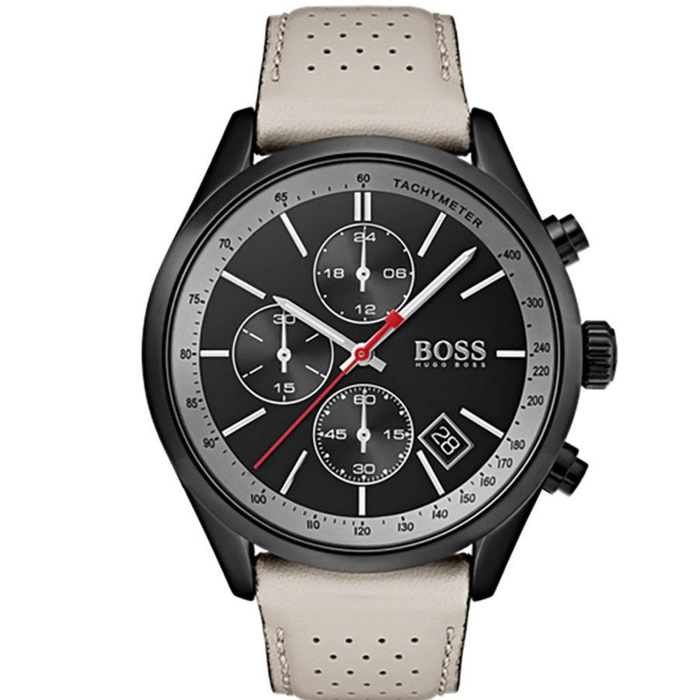 Hugo Boss 1513562 Grand Prix Black Ion Plated Chrono Men’s Watch