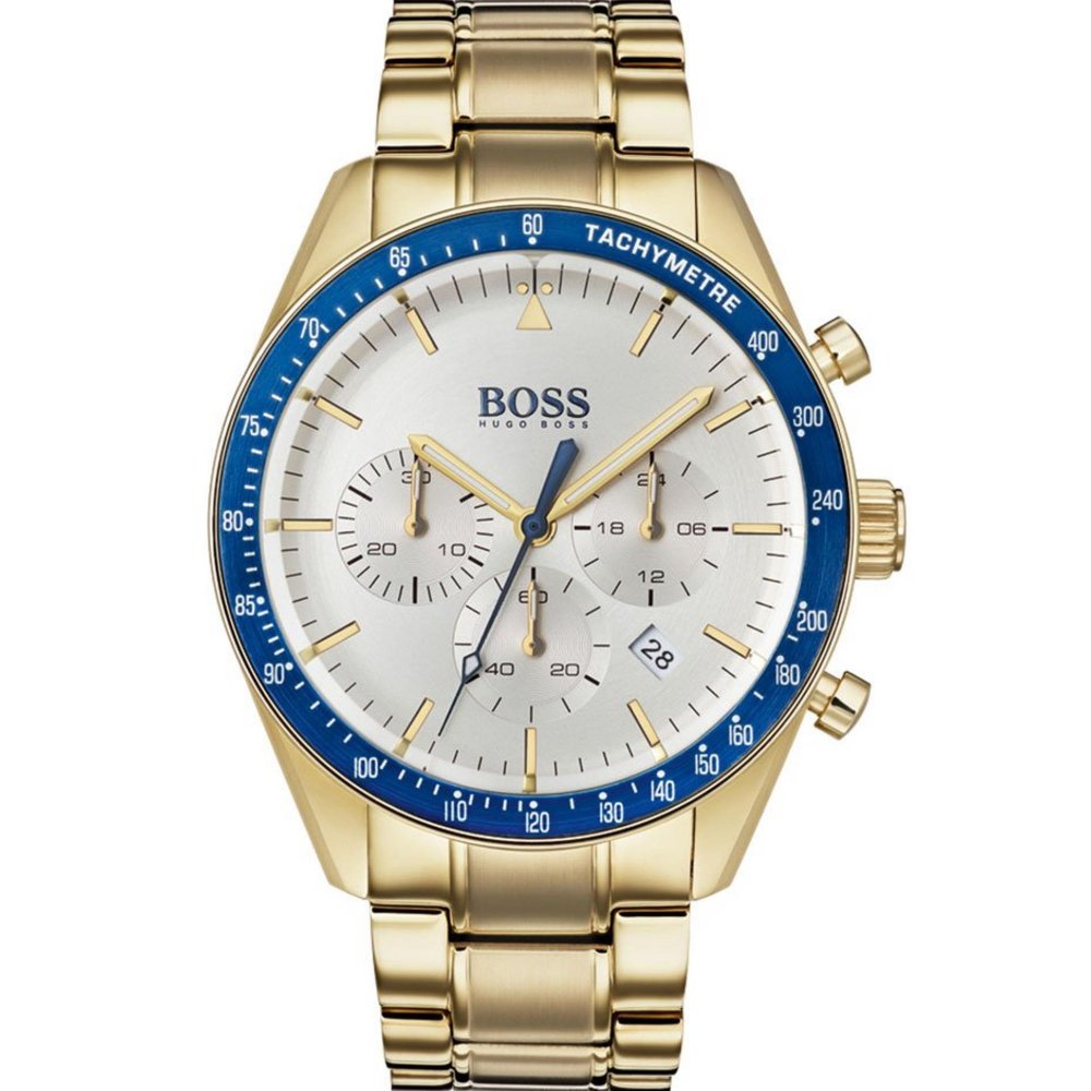Hugo Boss 1513631 Trophy Gold Plated Chronograph Men’s Watch