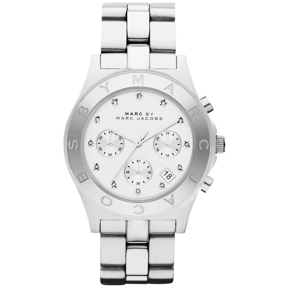 Marc Jacobs MBM3100 Blade Silver White Ladies Watch