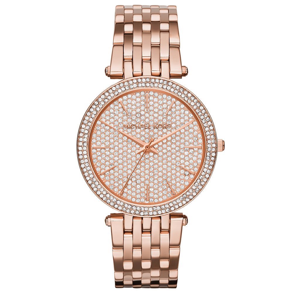 Michael Kors MK3439 Ladies Watch Darci Rose Gold Pave