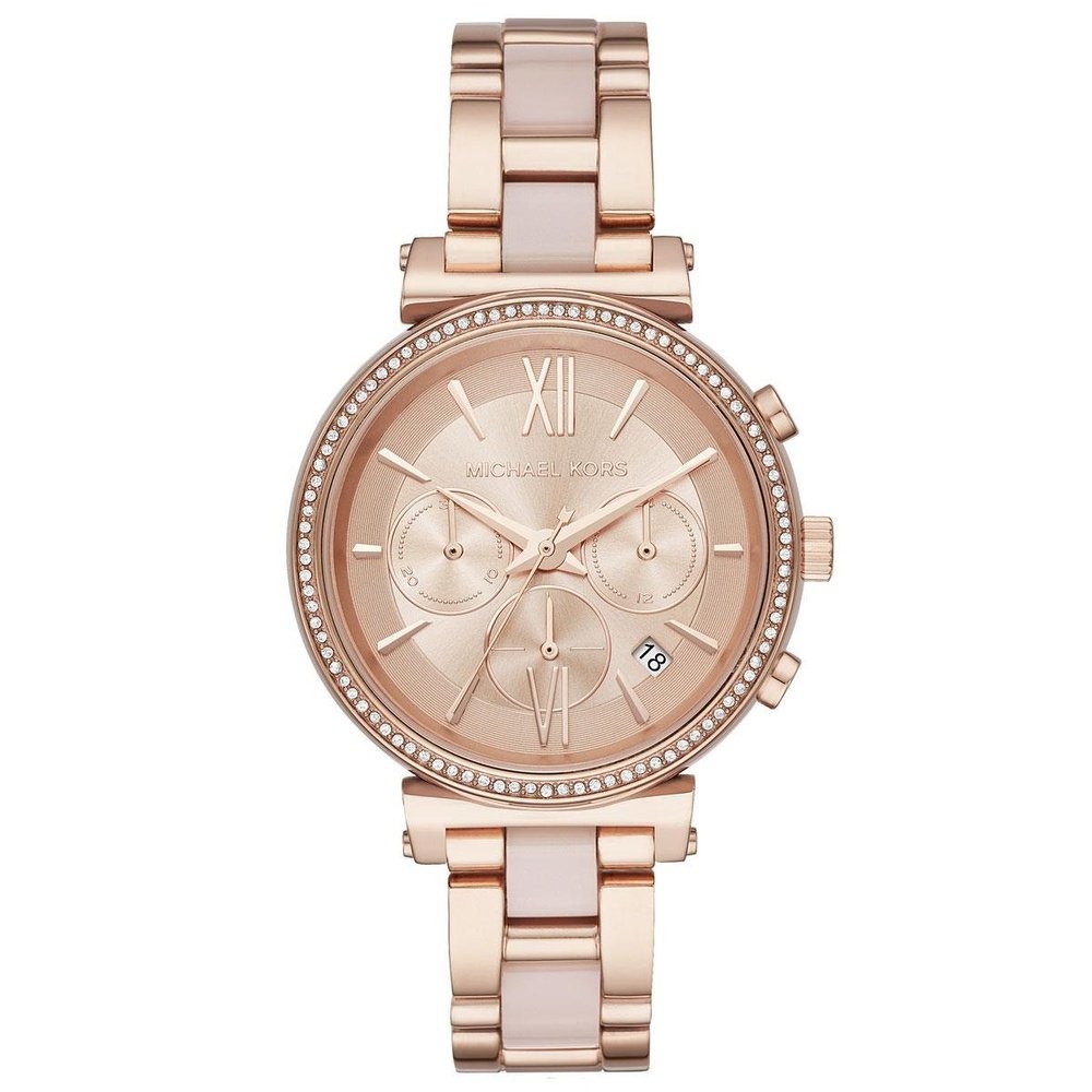 Michael Kors Sofie Chronograph Rose Dial Ladies Watch MK6560‎
