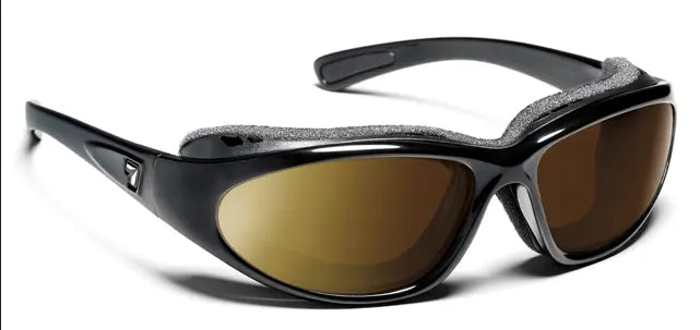 7Eye by Panoptx Bora Sunglasses – Gloss Black Frame with Photochromic DarkShift lenses