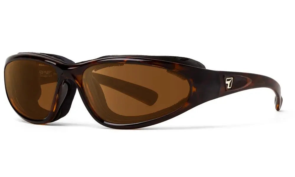 7Eye by Panoptx Bora Sunglasses – Dark Tortoise Frame with SharpView Copper lenses