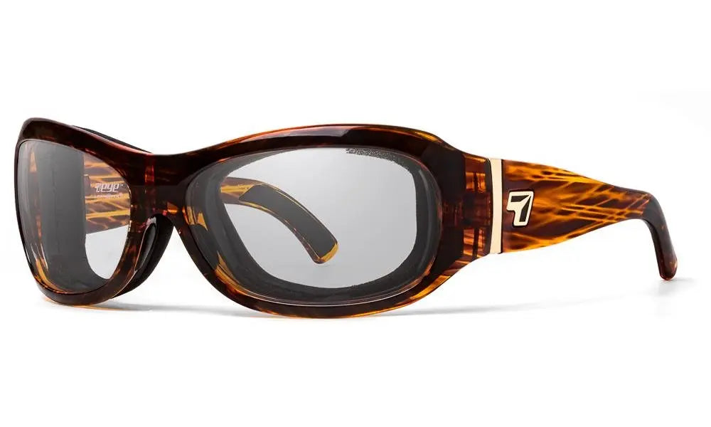 7Eye by Panoptx Briza Sunglasses – Sunset Tortoise frame with Sharpview Clear PC lenses