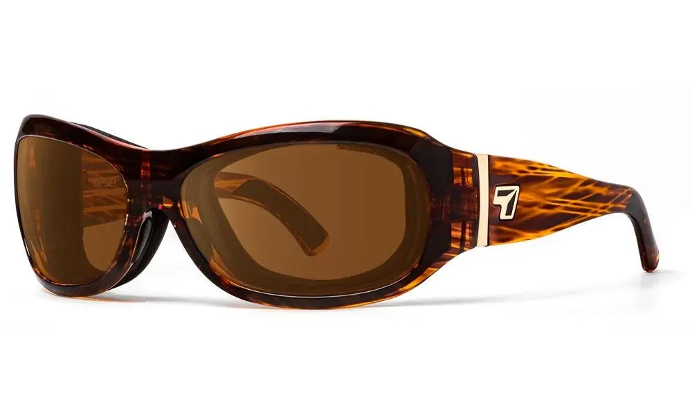 7Eye by Panoptx Briza Sunglasses – Sunset Tortoise frame with SharpView Copper PC lenses