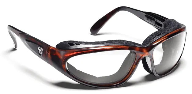 7Eye by Panoptx Cape Sunglasses – Dark Tortoise Frame with Sharpview Clear PC lenses