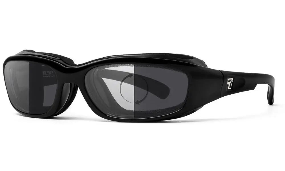 7Eye by Panoptx Churada Sunglasses – Gloss Black Frame with Photochromic Eclypse Lenses