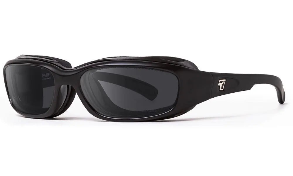 7Eye by Panoptx Churada Sunglasses – Matte Black Frame with Polarized Sharpview Gray Lenses