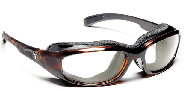 7Eye by Panoptx Churada Sunglasses – Dark Tortoise Frame with Sharpview Clear PC Lenses