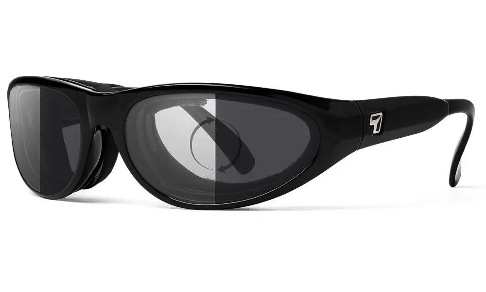 7Eye by Panoptx Diablo Sunglasses – Gloss Black frame with Photochromic Eclypse lenses