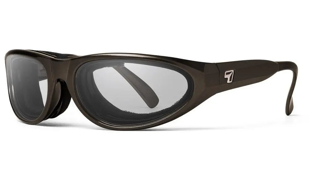 7Eye by Panoptx Diablo Sunglasses – Charocal frame with Sharpview Clear PC lenses