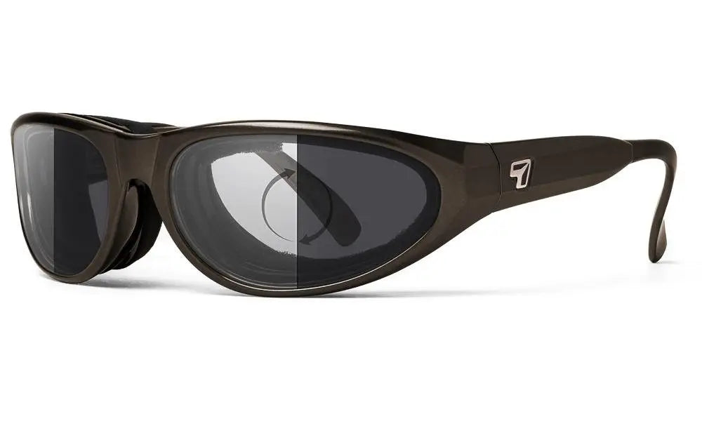 7Eye by Panoptx Diablo Sunglasses – Charcoal frame with Photochromic 24:7 Eclypse lenses