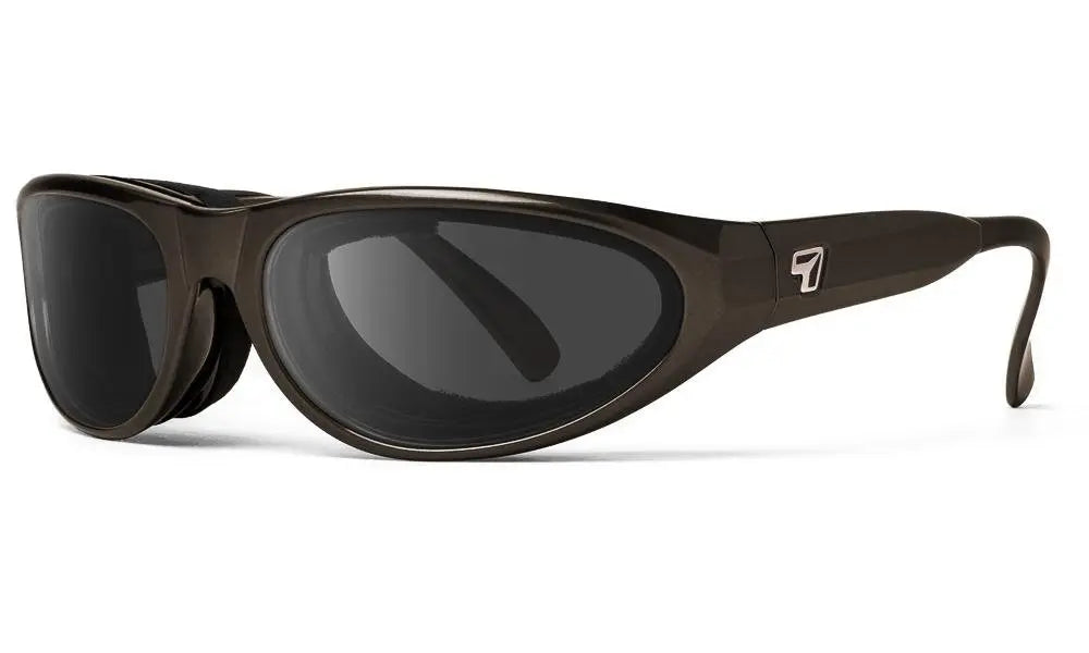 7Eye by Panoptx Diablo Sunglasses – Charcoal frame with SharpView Gray PC lenses