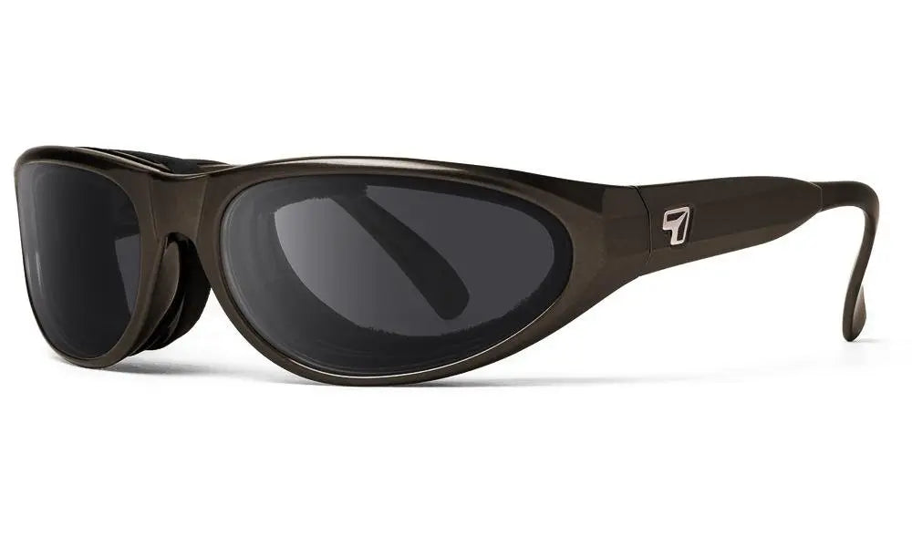 7Eye by Panoptx Diablo Sunglasses – Charcoal frame with Polarized Sharpview Gray PC lenses