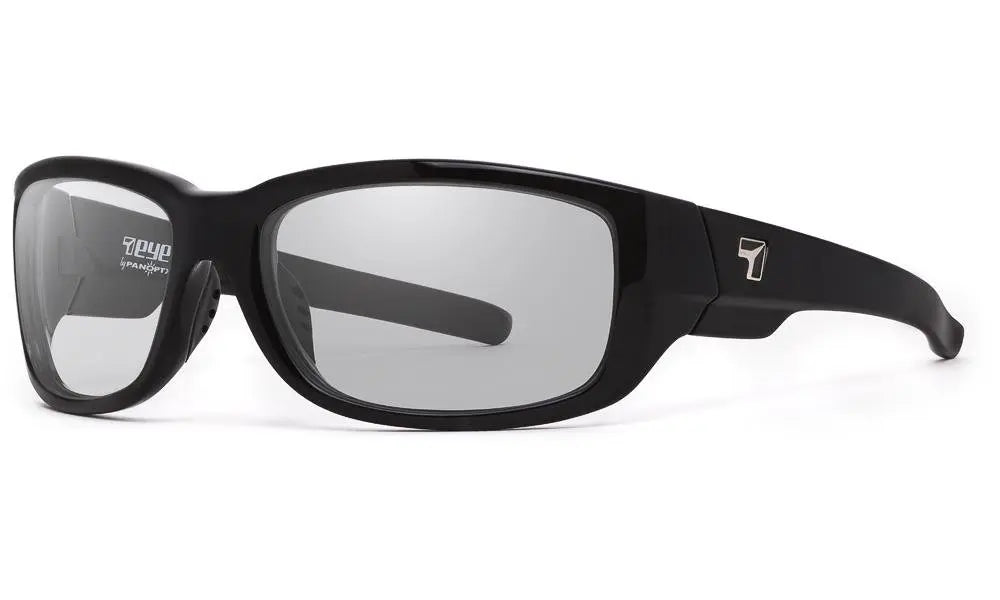 7Eye by Panoptx Dillon Sunglasses – Glossy Black frame with Sharpview Clear lenses