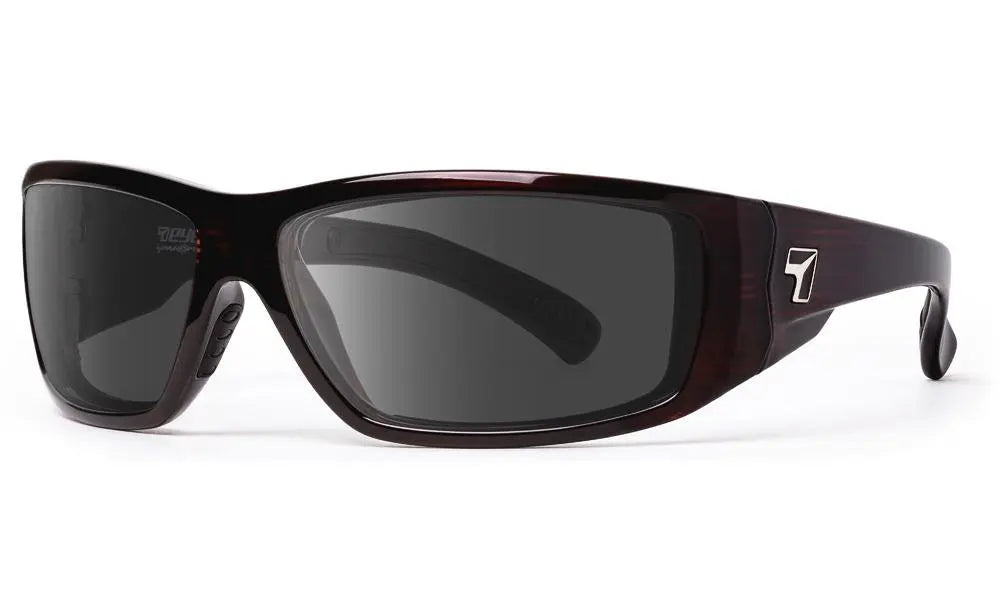 7Eye by Panoptx Maestro Sunglasses – Mahogany frame with Sharpview Gray lenses
