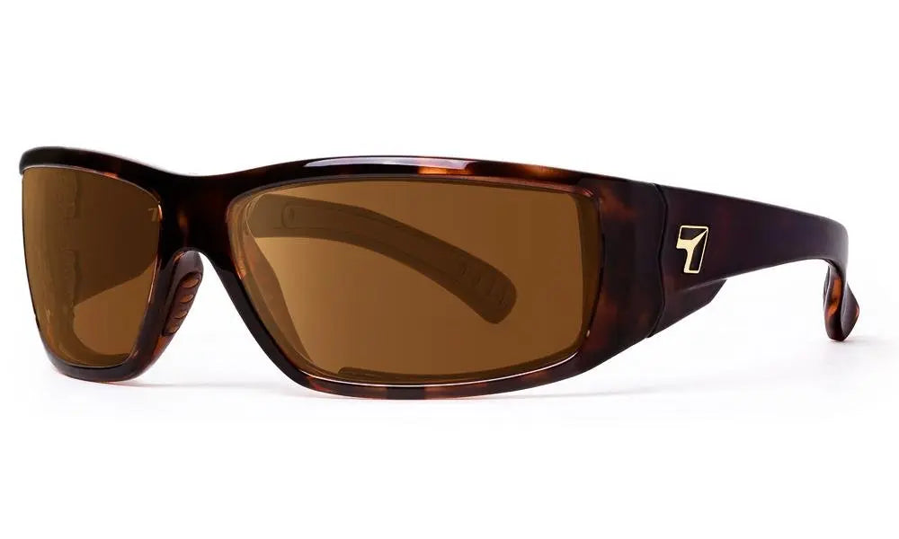 7Eye by Panoptx Maestro Sunglasses – Dark Tortoise frame with Polarzied Copper lenses