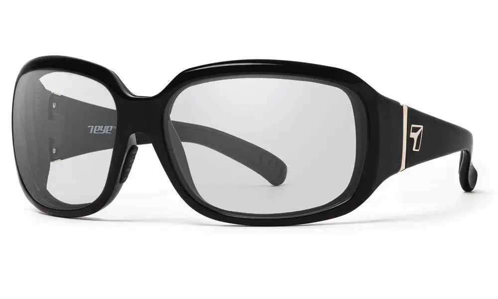 7Eye by Panoptx Mistral Sunglasses – Glossy Black frame with Sharpview Clear PC lenses