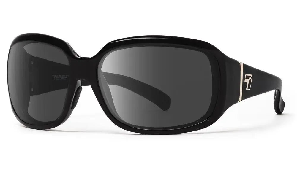 7Eye by Panoptx Mistral Sunglasses – Glossy Black frame with SharpView Gray PC lenses
