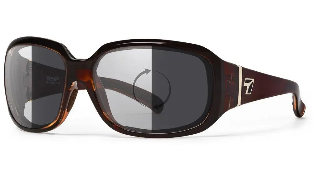 7Eye by Panoptx Mistral Sunglasses – Crystal Chocolate frame with Photochromic Eclypse lenses