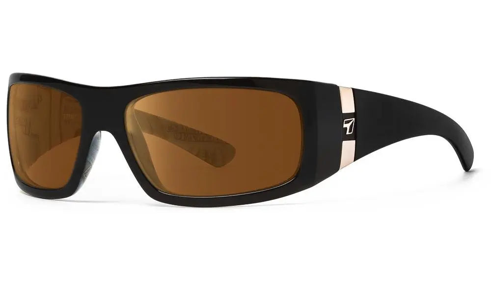 7Eye by Panoptx Shaka Sunglasses – Black C-Note frame with Sharpview Copper PC lenses