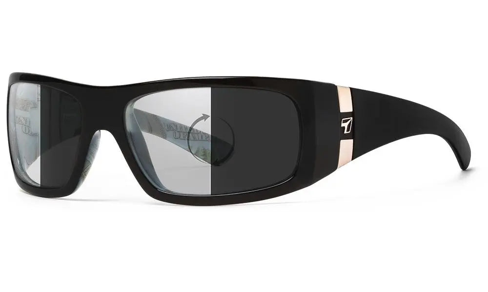 7Eye by Panoptx Shaka Sunglasses – Black C-Note frame with Photochromic DarkShift lenses