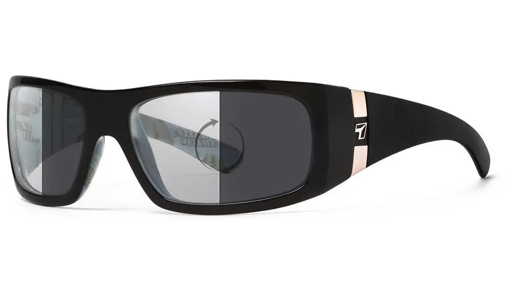 7Eye by Panoptx Shaka Sunglasses – Black C-Note frame with Photochromic Eclypse lenses