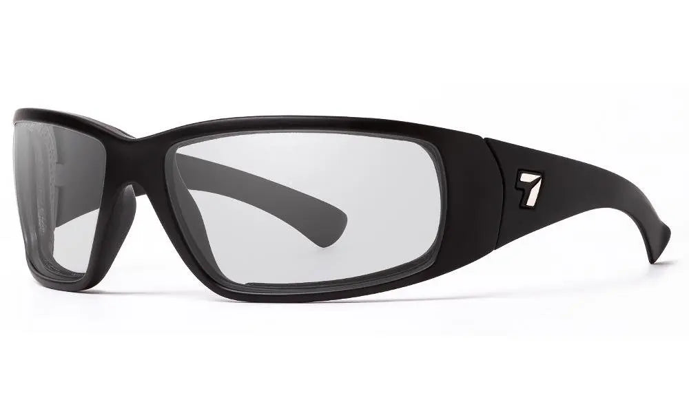 7Eye by Panoptx Taku Sunglasses – Matte Black frame with Sharpview Clear PC lenses