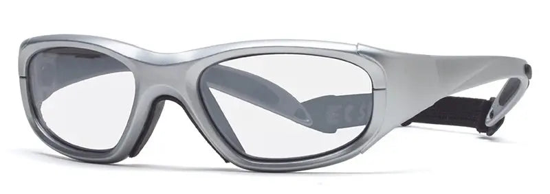 LS Rec-Specs Maxx 20 Safety Rated Sports Glasses – Plated Silver frame/Clear Silver lenses