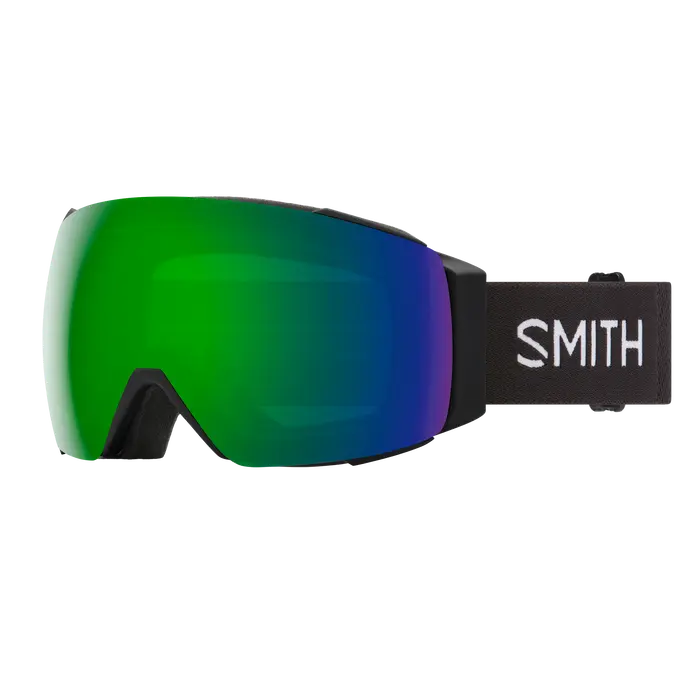 Smith I/O Mag Ski Goggles – Black goggle/ChromaPop Sun Green Mirror and Storm Flash lenses