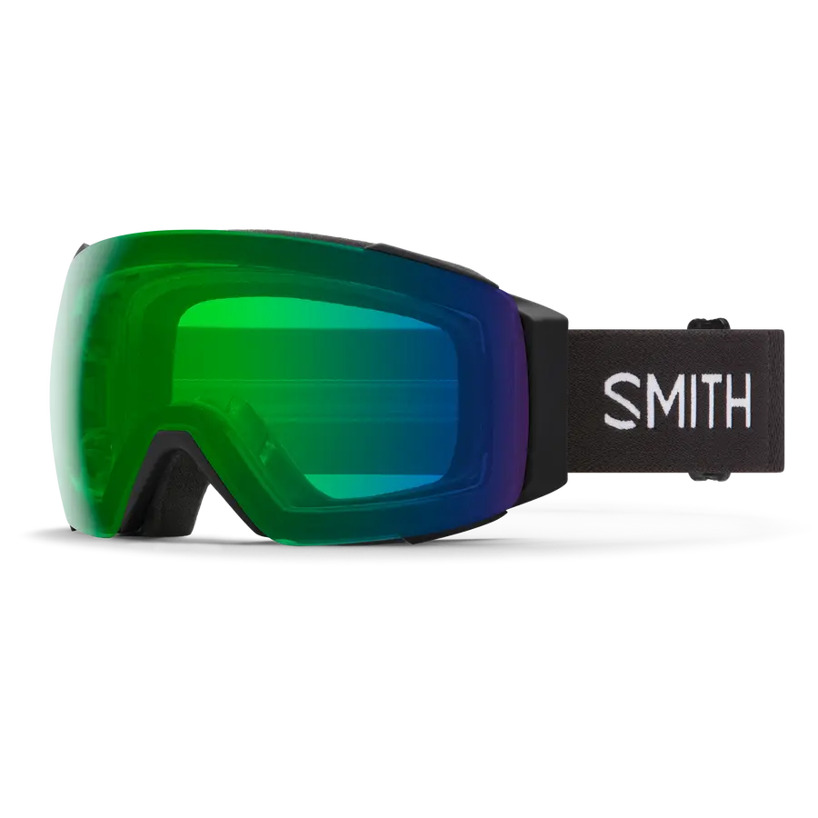 Smith I/O Mag Ski Goggles – Black goggle/ ChromaPop Everyday Green Mirror Lens and Storm Rose Flash lenses