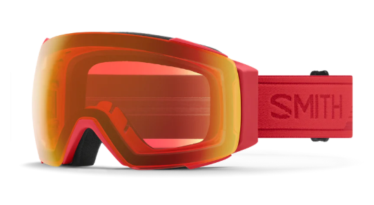 Smith I/O Mag Ski Goggles – Patrol goggle/Chromapop Everyday Red Mirror and Bonus lenses