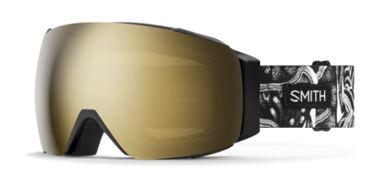 Smith I/O Mag Ski Goggles – Low Fit Nose Bridge Tyler Keaton Robbins Artist Series goggle/Chromapop Sun Black Gold Mirror lenses and Bonus Lens