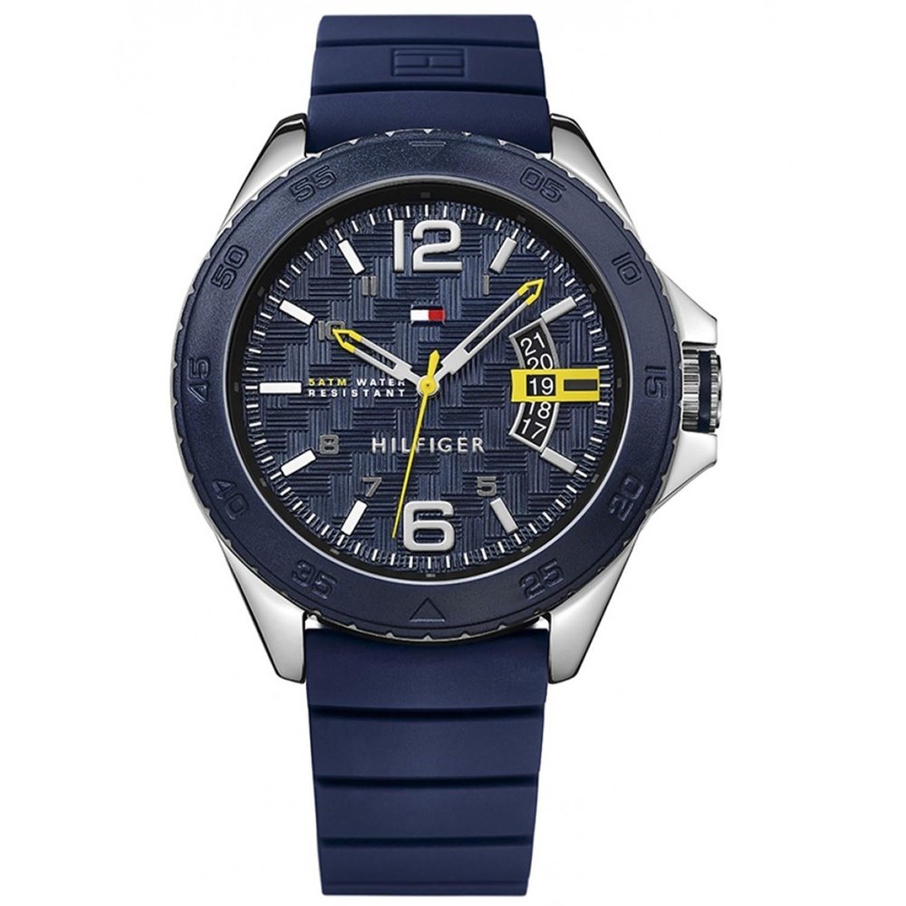 Tommy Hilfiger 1791204 Blue Dial Blue Silicone Men’s Watch
