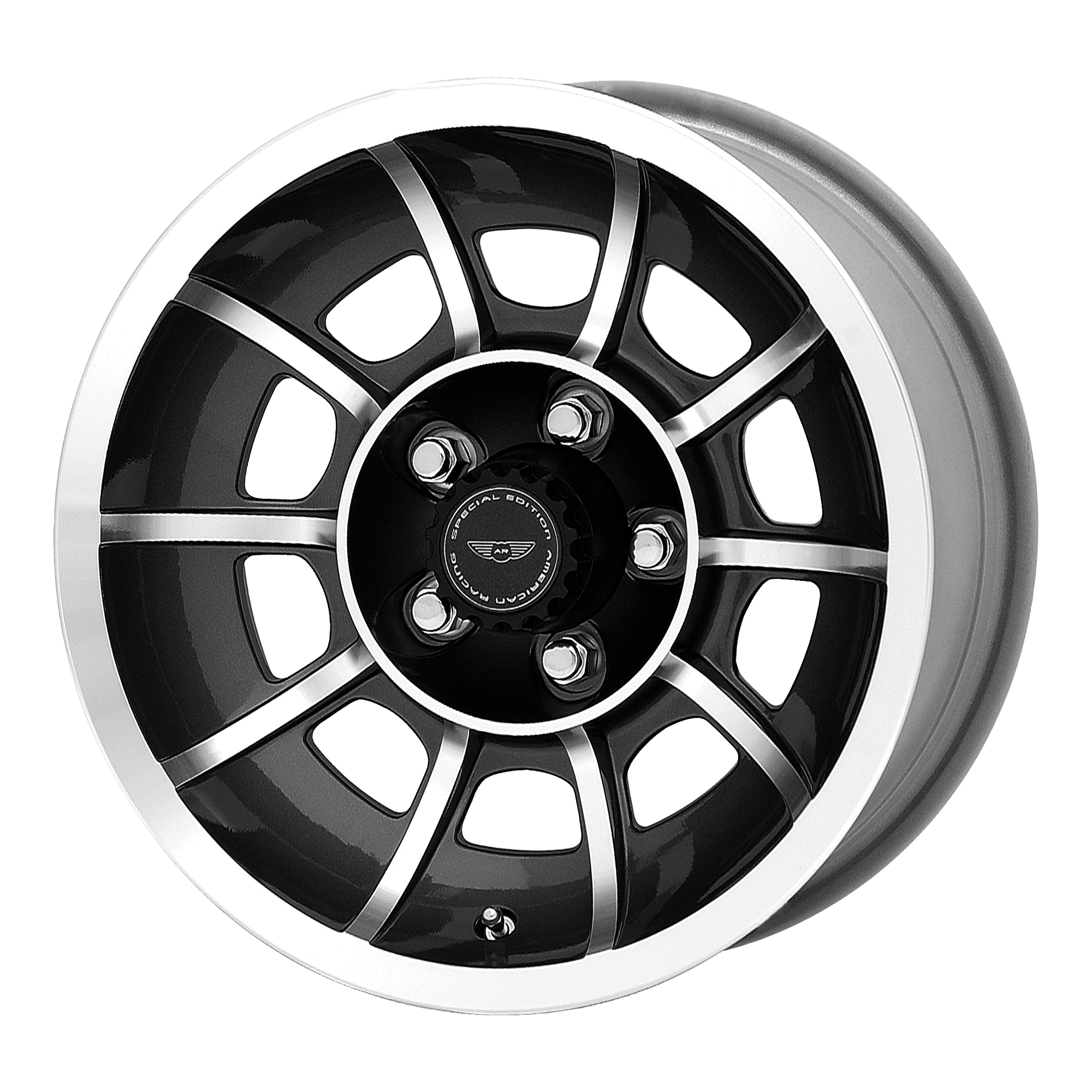 American Racing Wheel VN47 VECTOR Machined Black – 15×7 – 5×114.3 Bolt Pattern – 0 Offset Rims