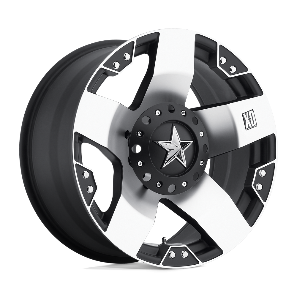 XD Series Wheel XD775 ROCKSTAR Machined Face W/ Blk Windows – 17×8 – 6×135 Bolt Pattern – 35 Offset Rims